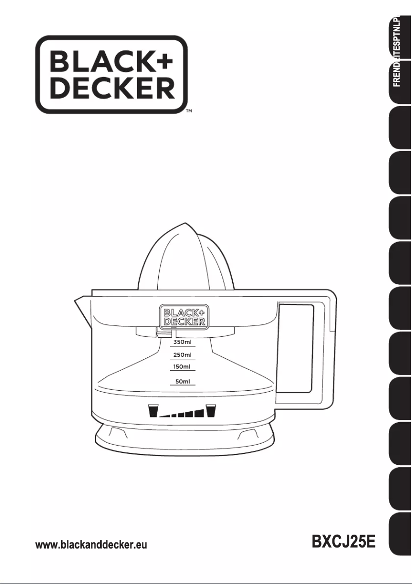 Page 1 de la notice Manuel utilisateur Black & Decker BXCJ25E