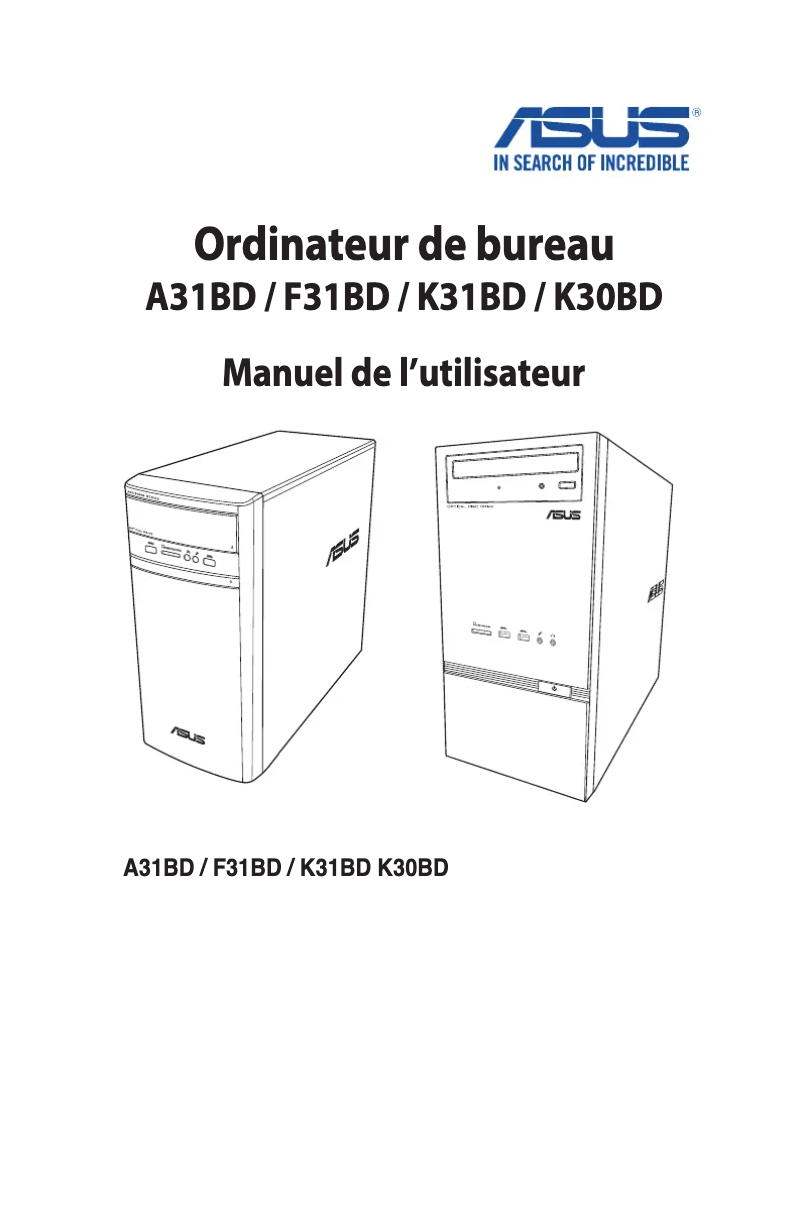 Image de la première page du manuel de l'appareil A31BD
