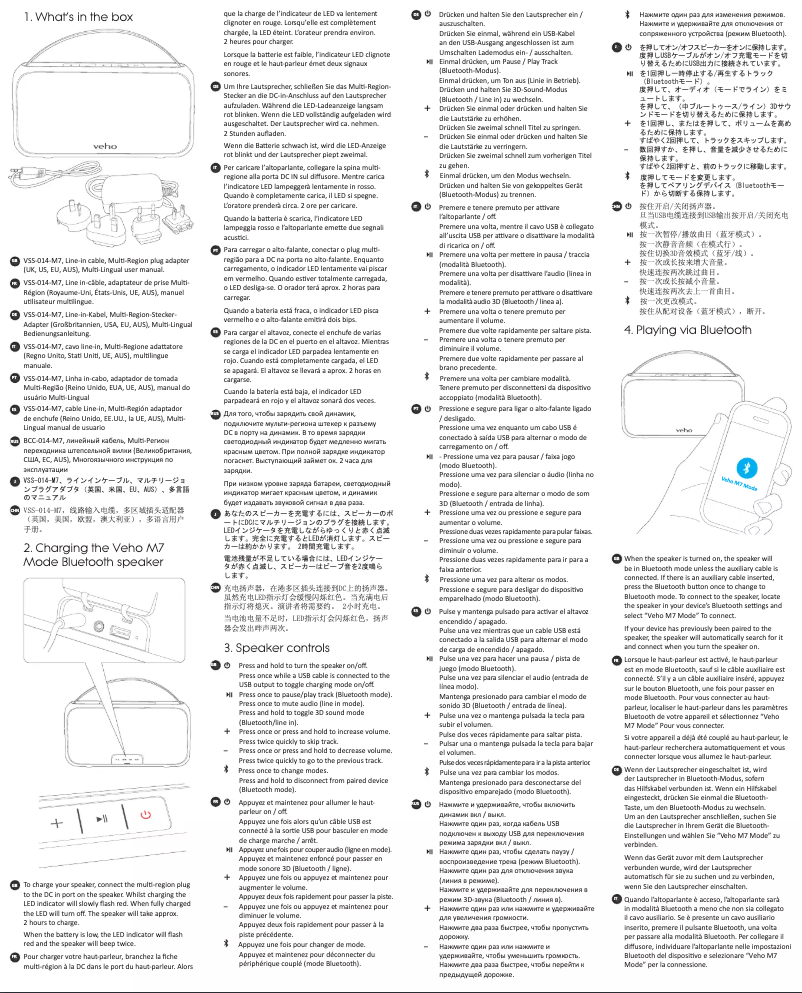 Page n°1 - Manuel utilisateur Veho M7 Mode