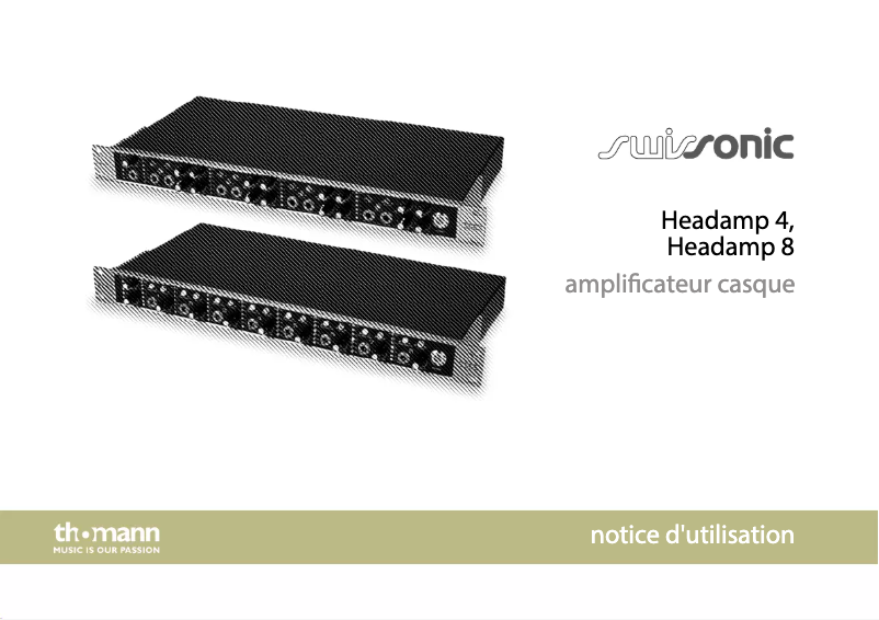 Page n°1 - Manuel utilisateur Swissonic Headamp 8