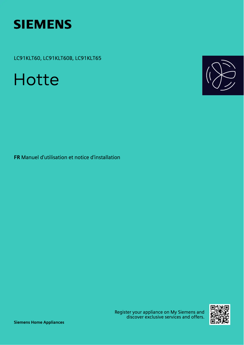 Page n°1 - Manuel utilisateur Siemens LC91KLT60