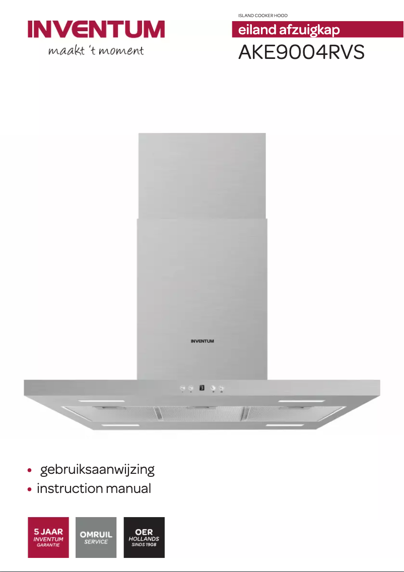 Page n°1 - Manuel utilisateur Inventum AKE9004