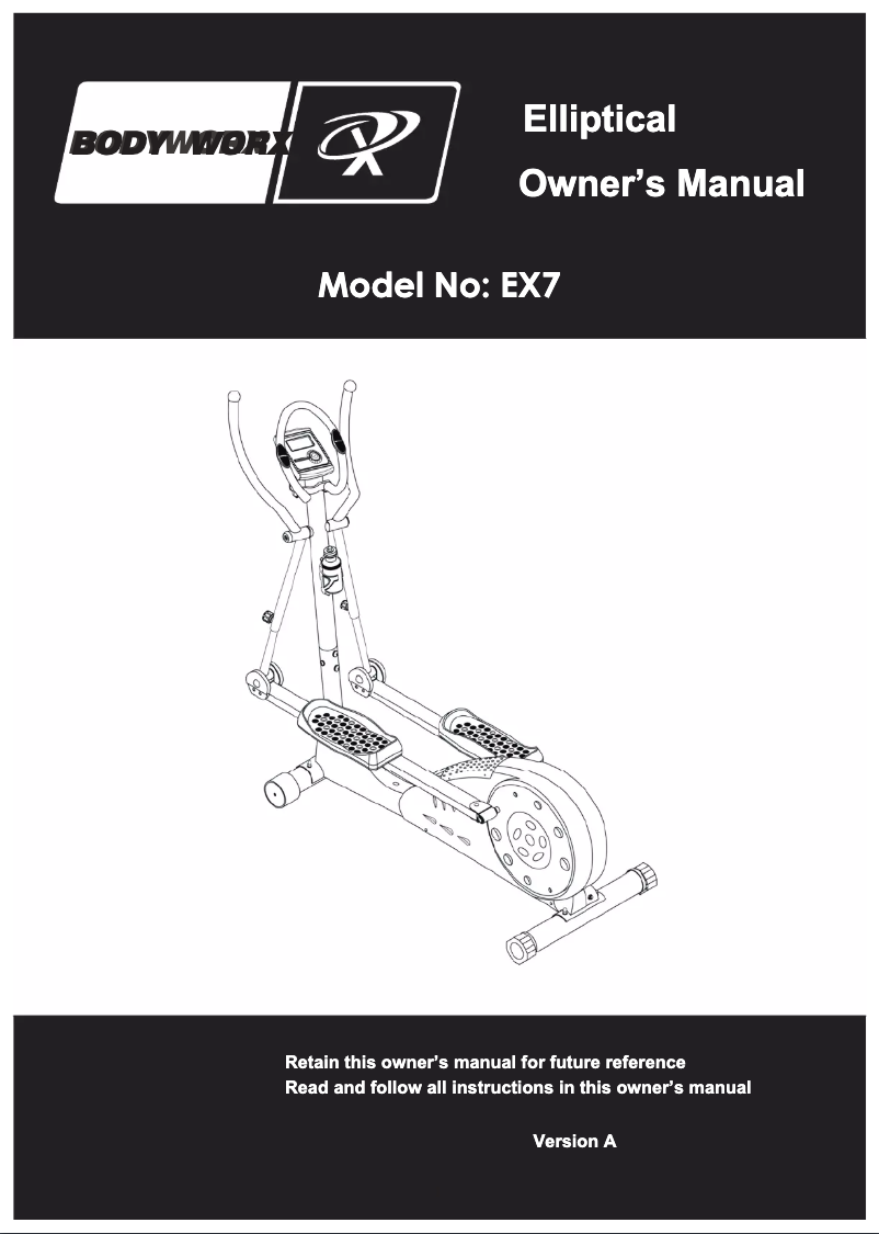 Image de la première page du manuel de l'appareil EX7