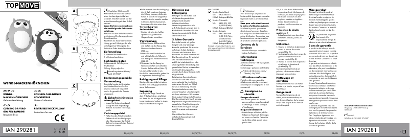 Page n°1 - Manuel utilisateur Topmove IAN 290281