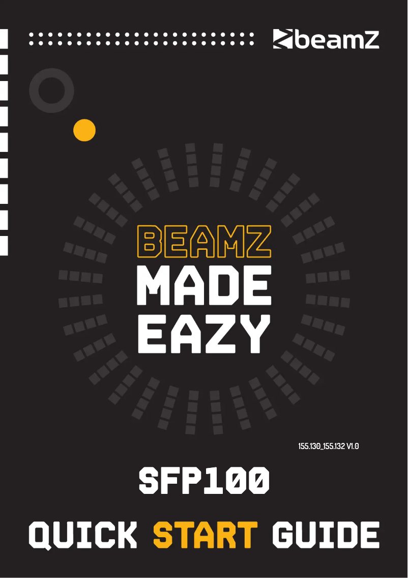 Page 1 de la notice Guide de démarrage rapide BeamZ SFP100