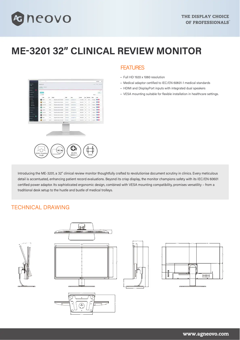 Image de la première page du manuel de l'appareil ME-3201