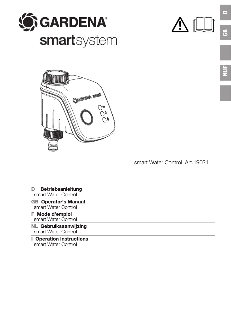 Página 1 del manual Manual de usuario Gardena Smart Water Control 19031