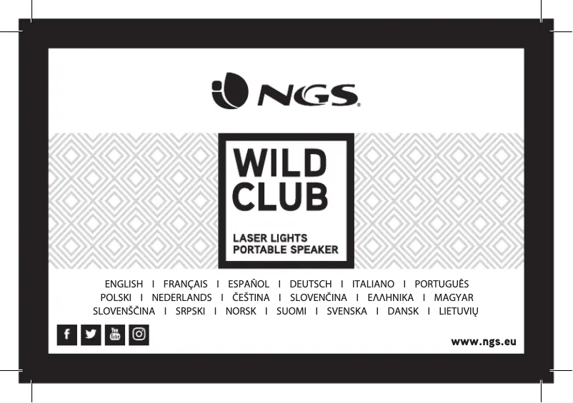 Image de la première page du manuel de l'appareil WILD CLUB