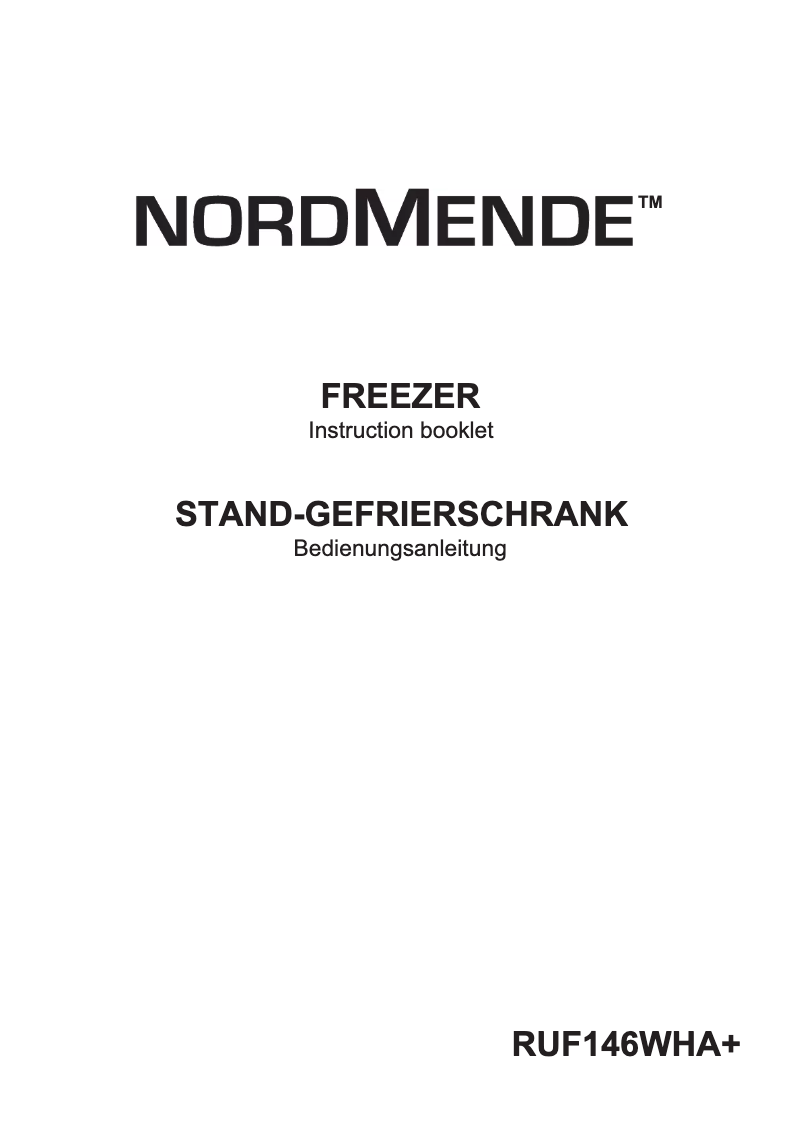 Page 1 de la notice Manuel utilisateur Nordmende RUF146WHA