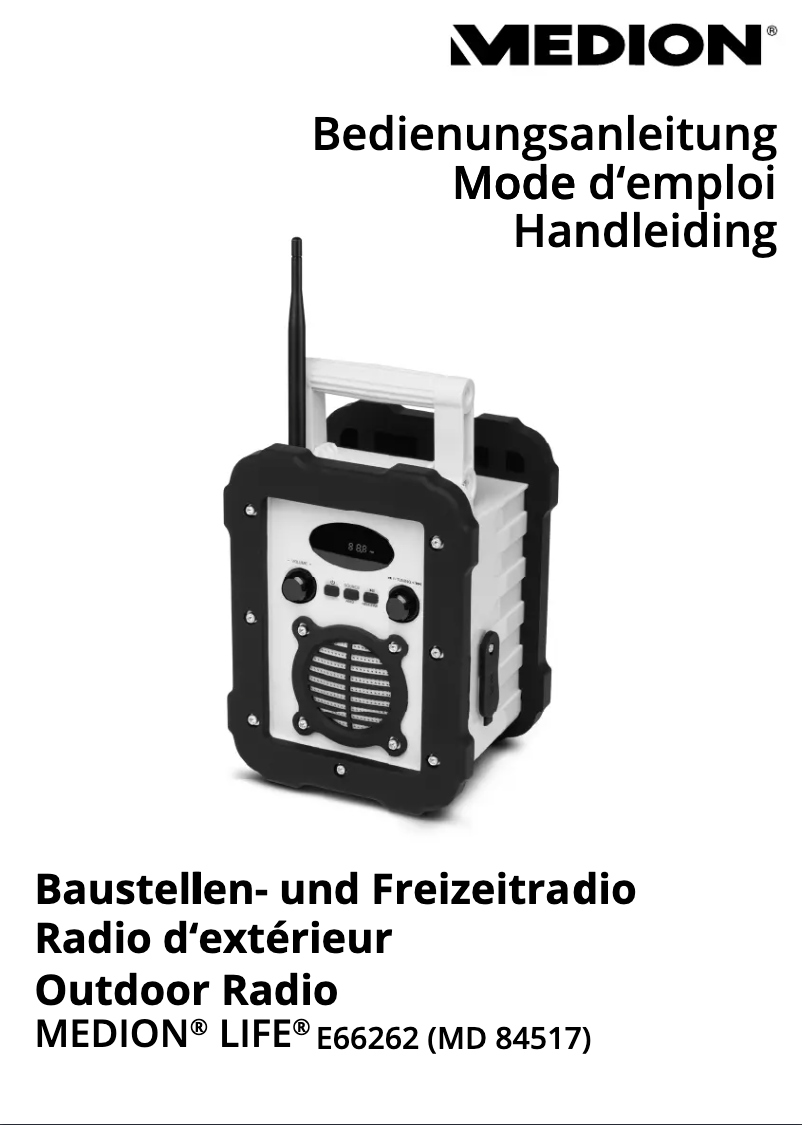 Image de la première page du manuel de l'appareil LIFE E66262 (MD 84517)