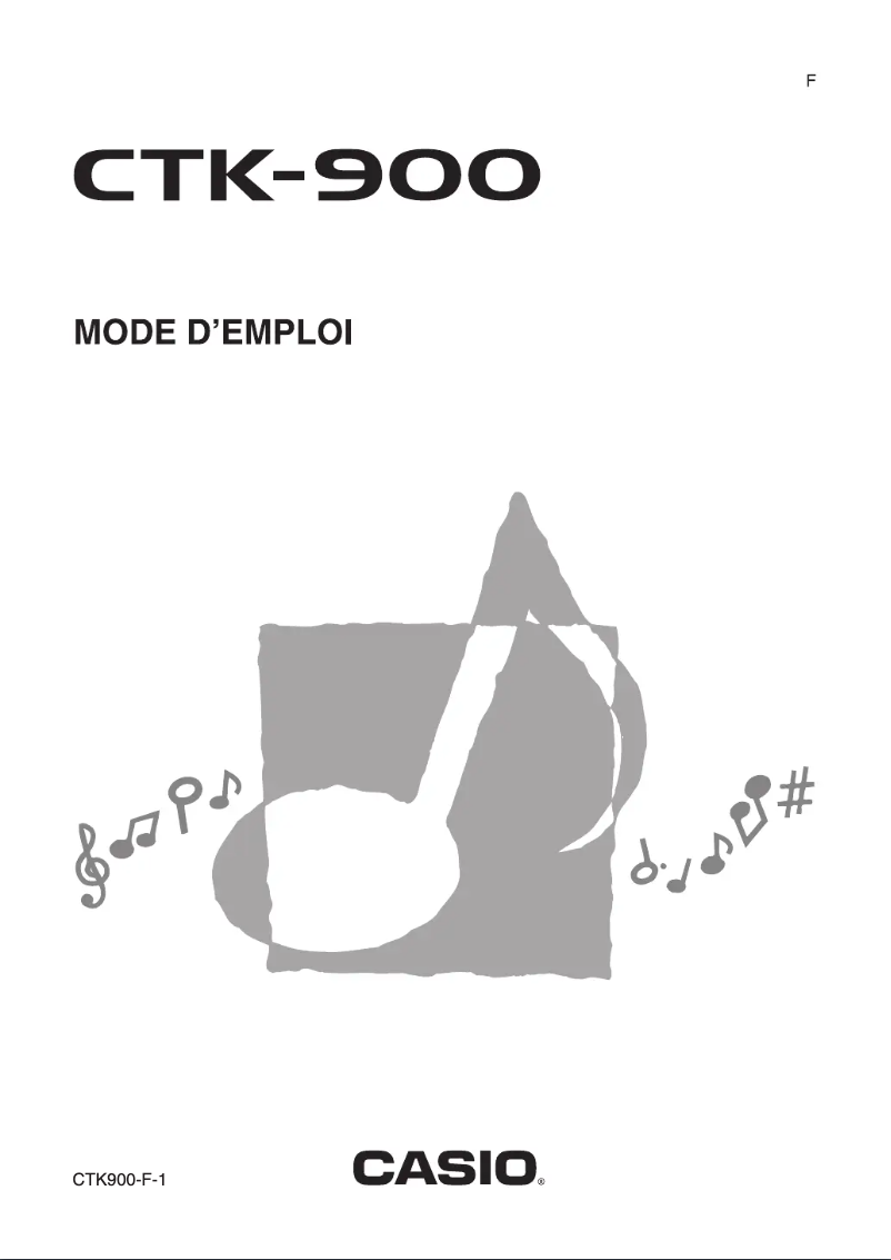 Page n°1 - Manuel utilisateur Casio CTK-900