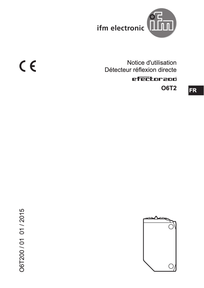 Page n°1 - Manuel utilisateur IFM O6T203