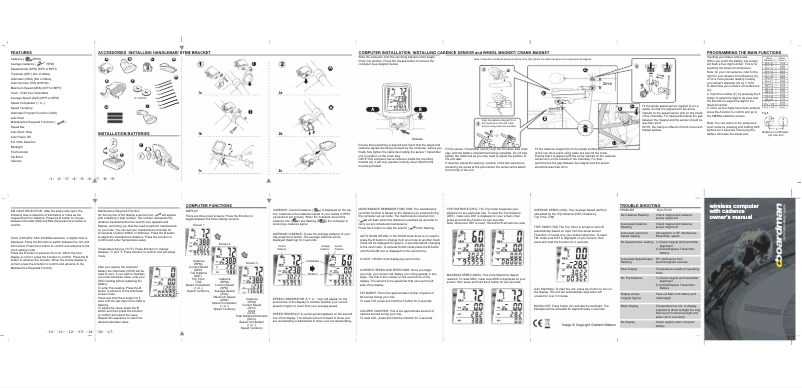 Image de la première page du manuel de l'appareil Cadence BS-18-KSS-CA-P3