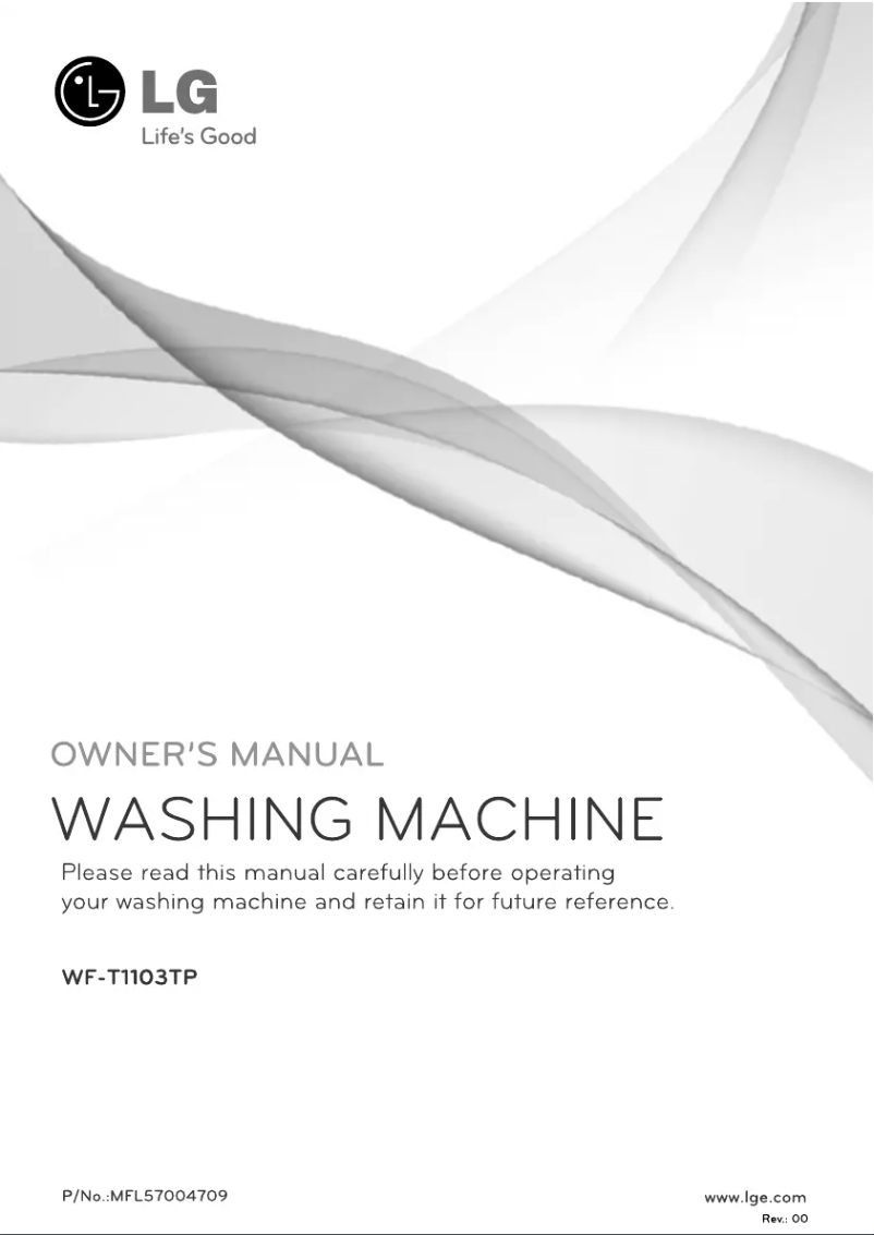 Page n°1 - Manuel utilisateur LG WFS1134ET