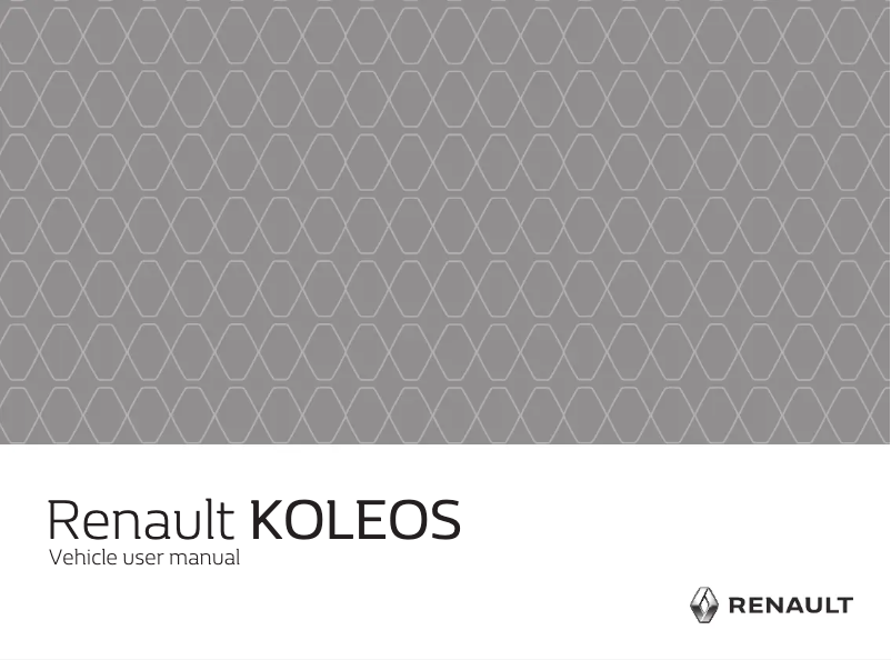 Page 1 de la notice Manuel utilisateur Renault Koleos (2018)