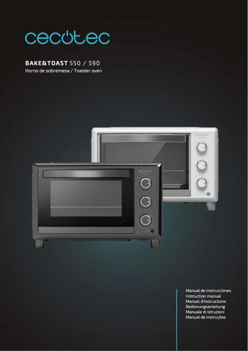 Page n°1 - Manuel utilisateur Cecotec Bake&Toast 590