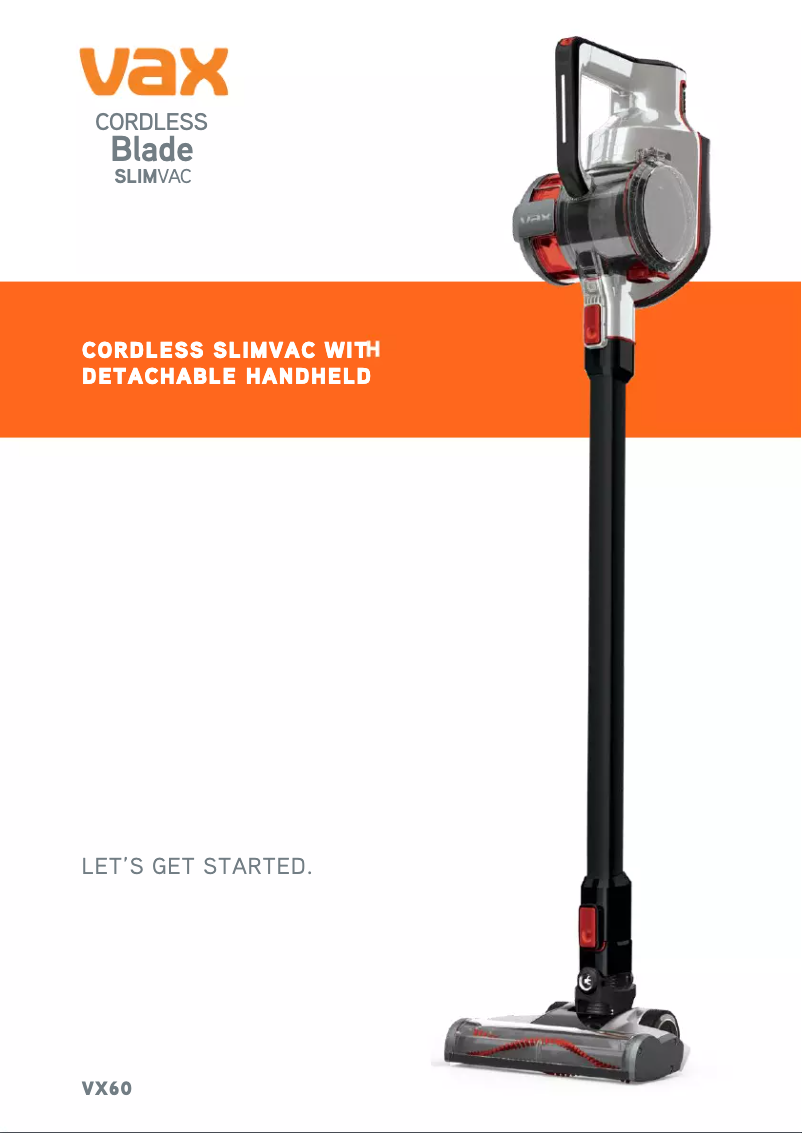 Página 1 del manual Manual de usuario Vax Blade VX60