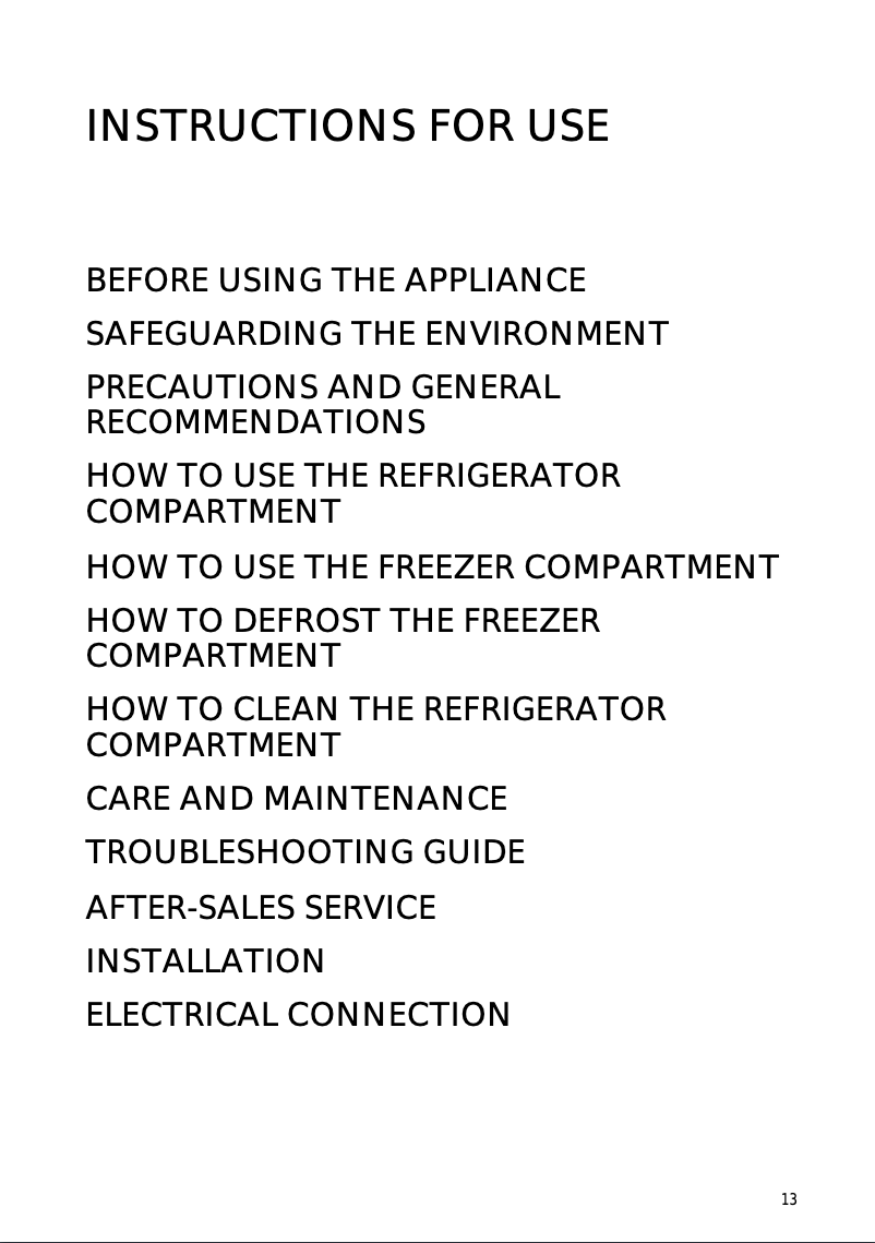 Page 1 de la notice Manuel utilisateur Smeg CR 325 A1