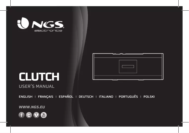 Page n°1 - Manuel utilisateur NGS Clutch