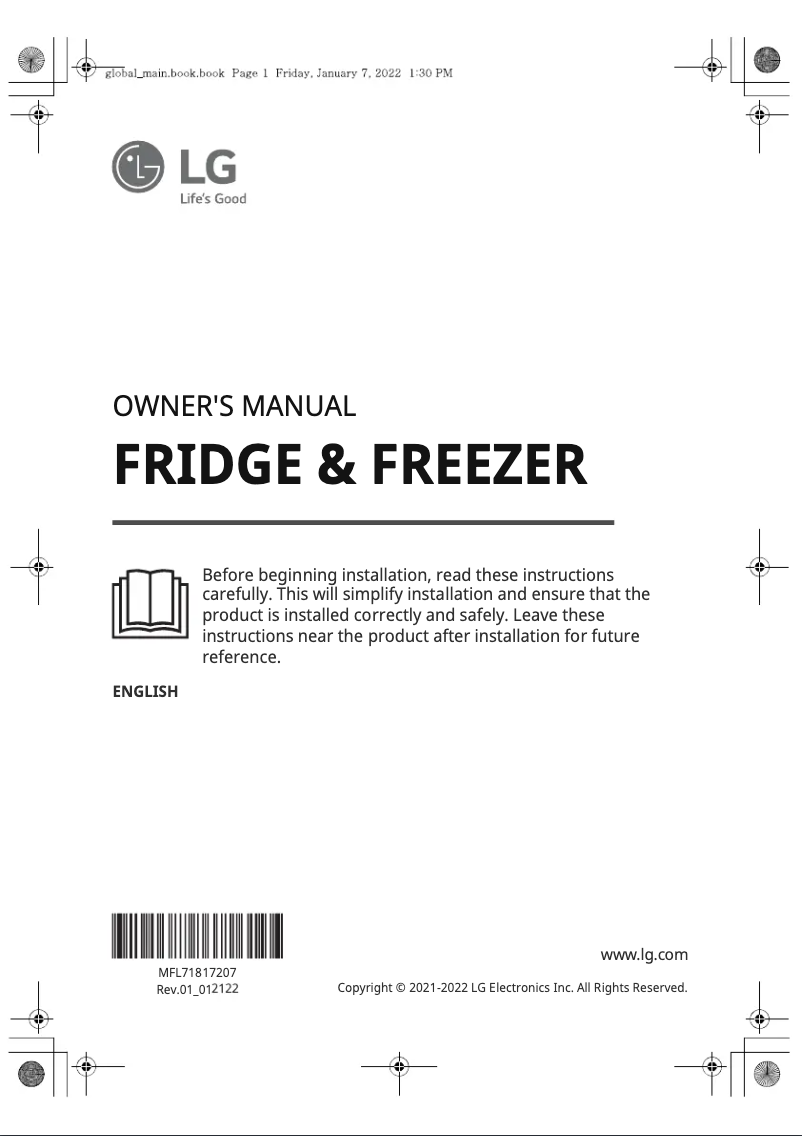 Page 1 de la notice Manuel utilisateur LG RVT-B127PZ