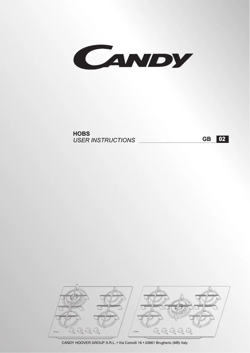 Page 1 de la notice Manuel utilisateur Candy CVG7WL4WPW ISR