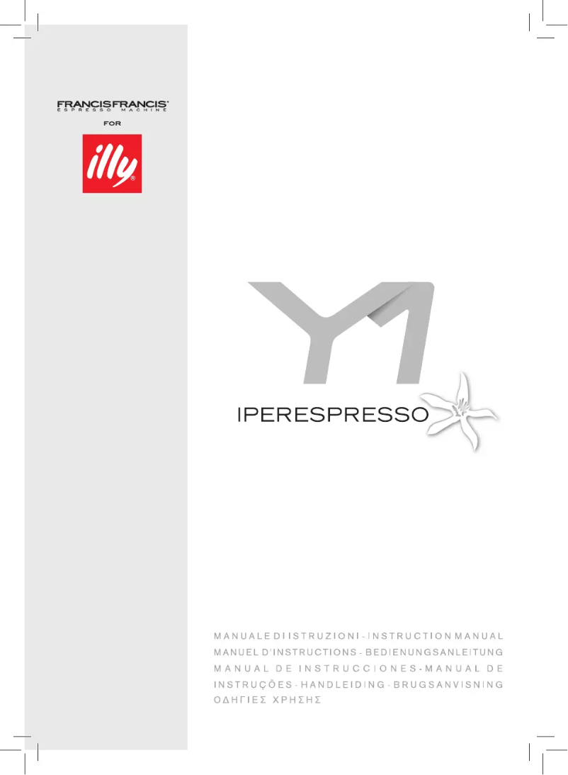 Page 1 de la notice Manuel utilisateur Illy Francis Francis Y1