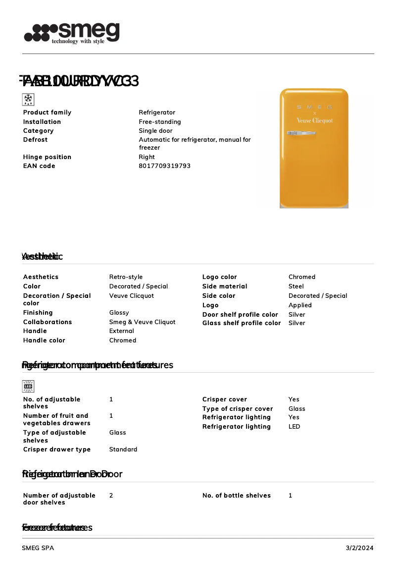 Image de la première page du manuel de l'appareil FAB10URDYVC3