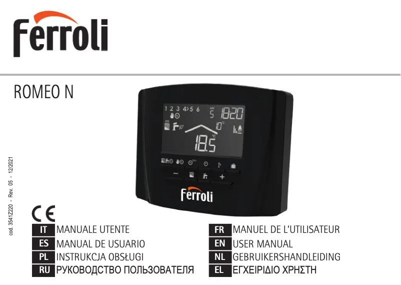 Page n°1 - Manuel utilisateur Ferroli Romeo N