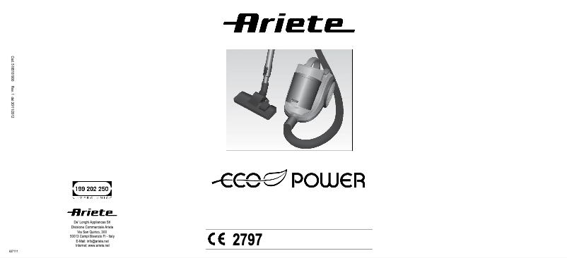 Image de la première page du manuel de l'appareil Eco Power 2797