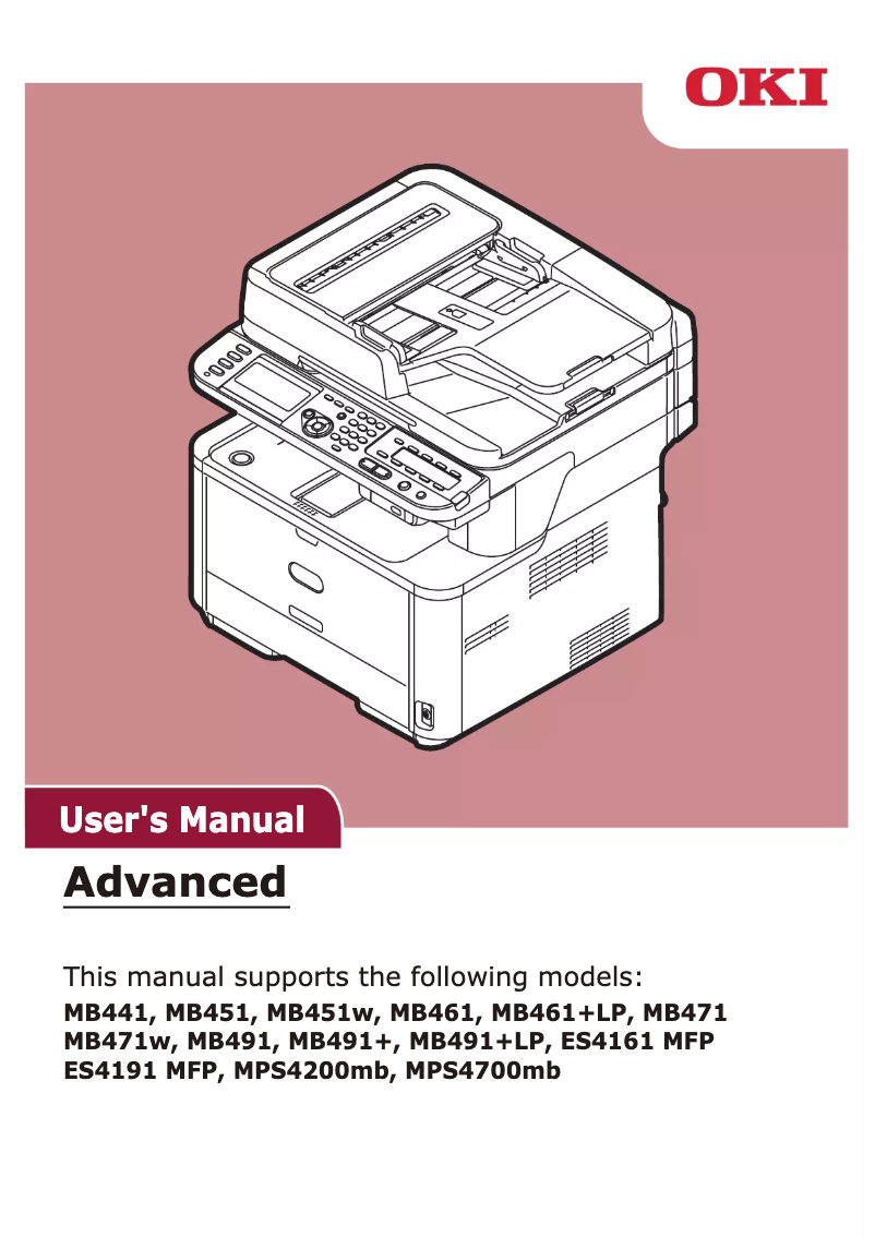 Image de la première page du manuel de l'appareil ES4191