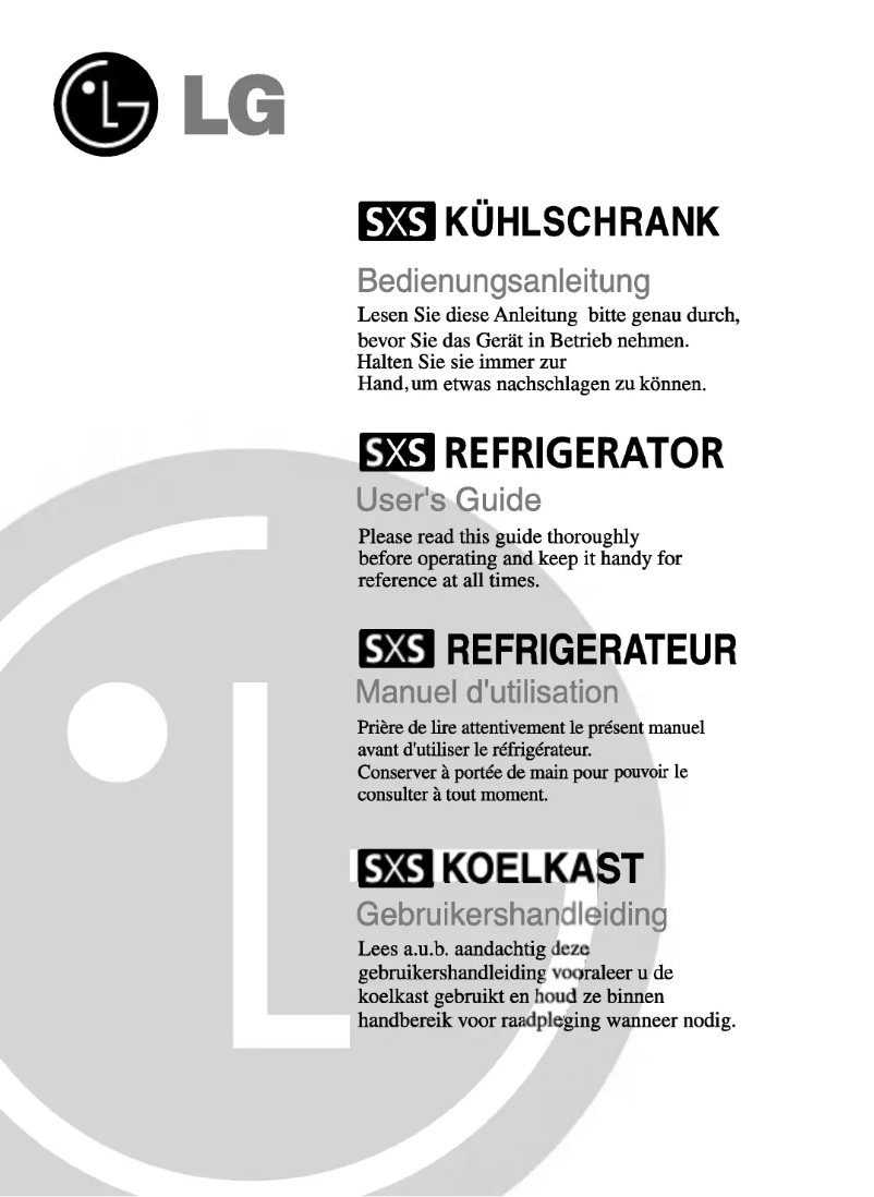 Image de la première page du manuel de l'appareil GC-L207TVQA