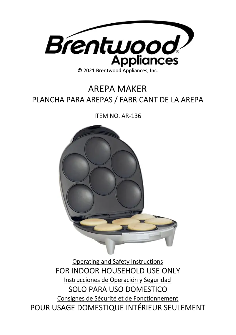 Página 1 del manual Manual de usuario Brentwood AR-136