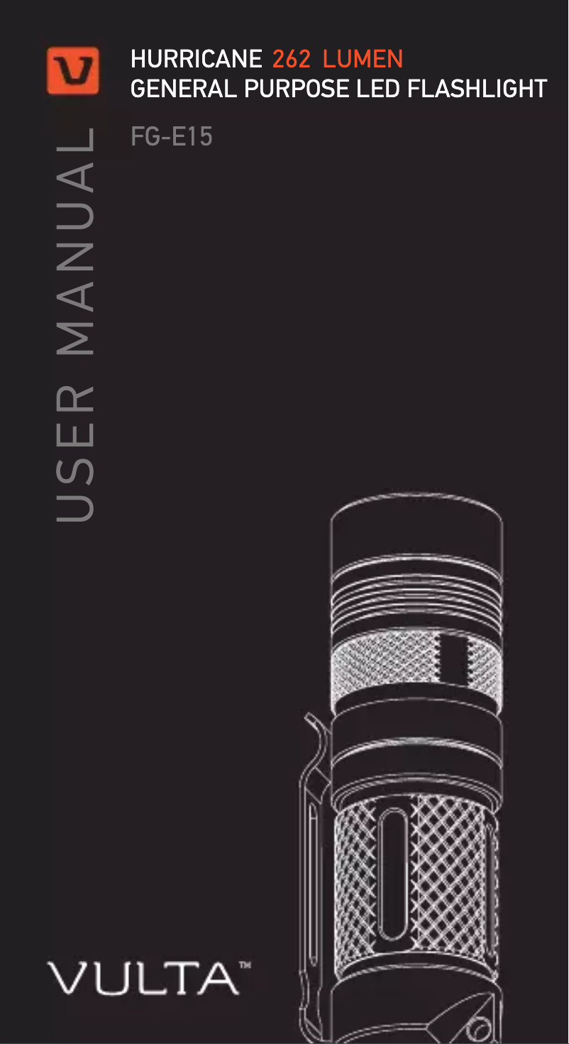 Image de la première page du manuel de l'appareil Hurricane FG-E15