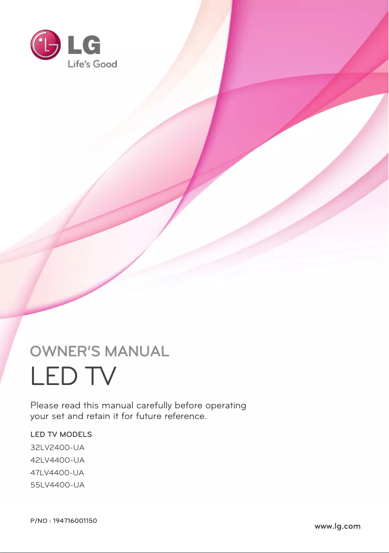 Página 1 del manual Manual de usuario LG 42LV4400