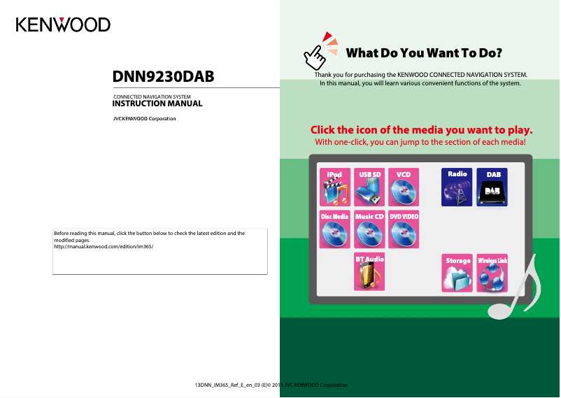 Image de la première page du manuel de l'appareil DNN9230DAB