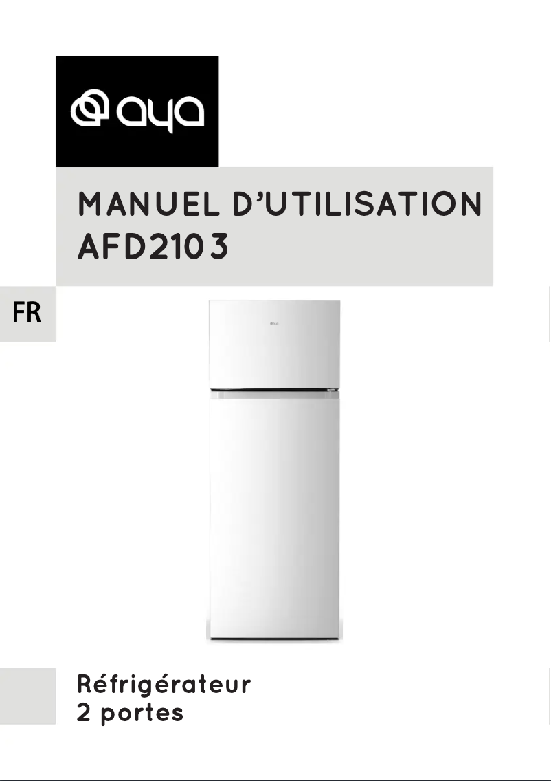 Page n°1 - Manuel utilisateur AYA AFD2103