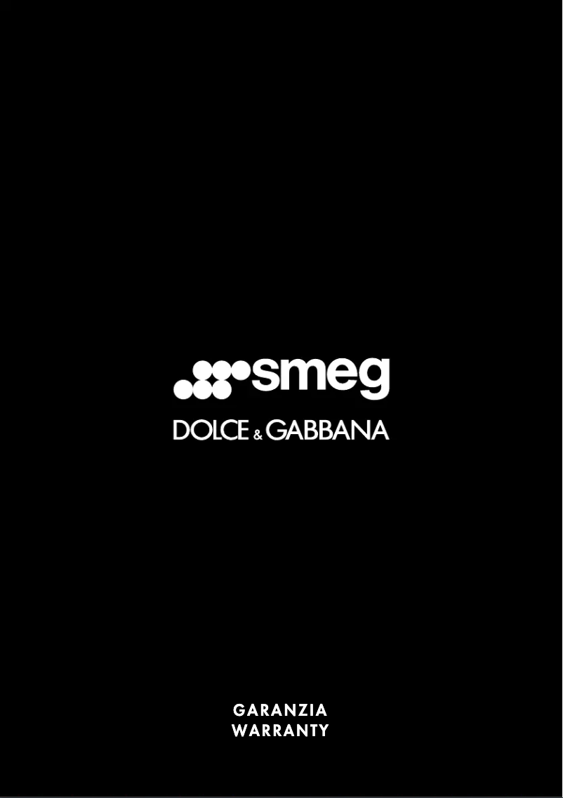 Page n°1 - Informations de garantie Smeg TR90DGME9