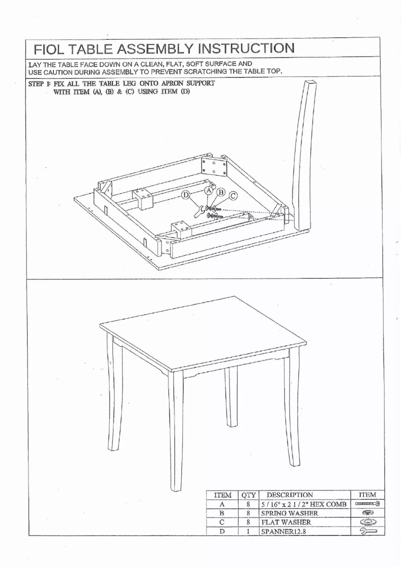 Page 1 de la notice Manuel utilisateur Talgø Fiol (80x80)