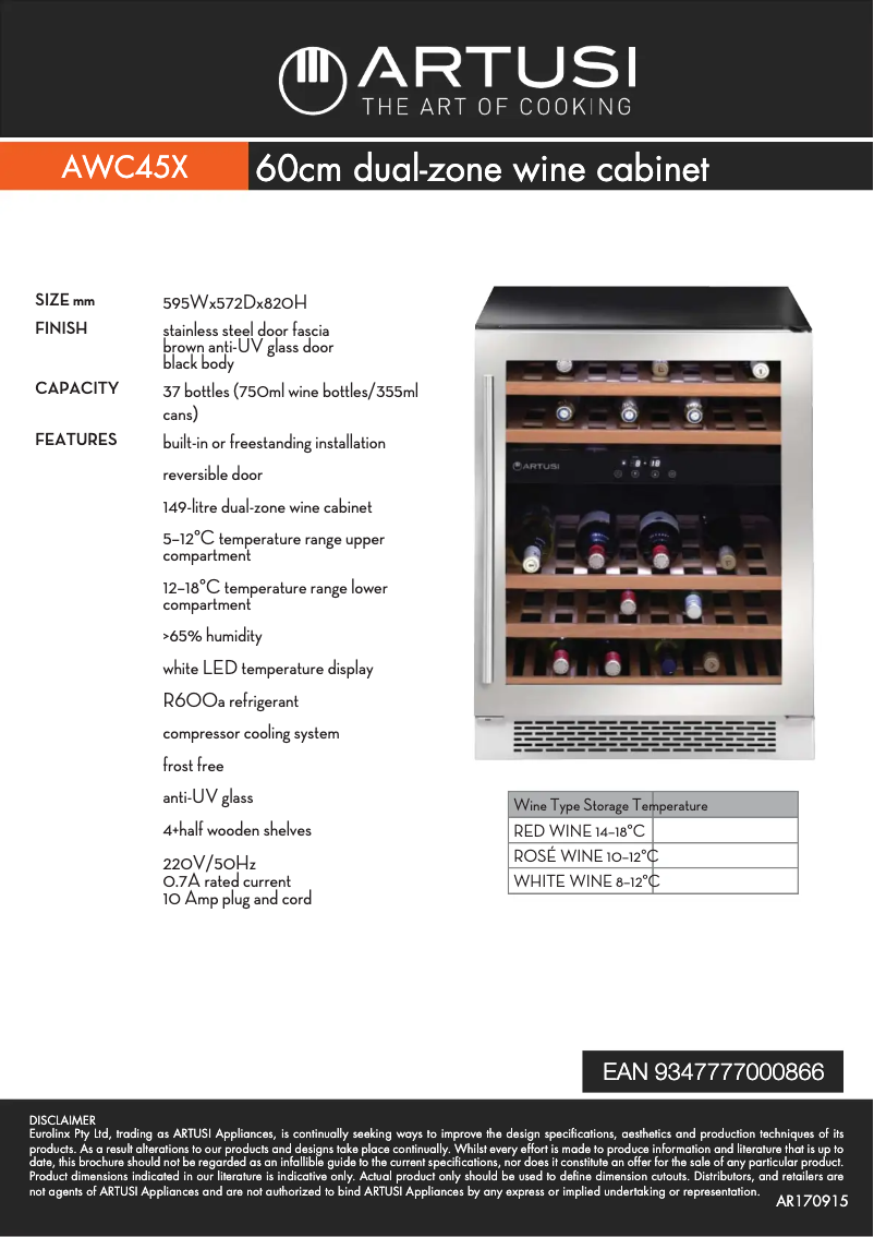 Image de la première page du manuel de l'appareil AWC45X