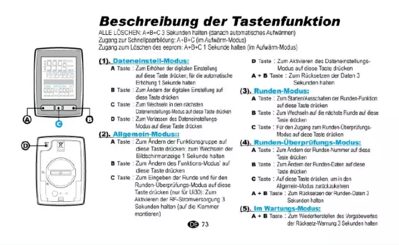 Page 1 de la notice Manuel utilisateur Echowell Ui-30