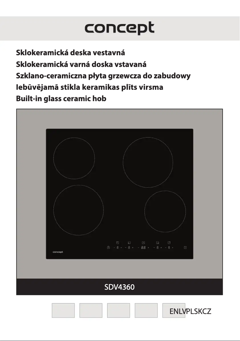 Page n°1 - Manuel utilisateur Concept SDV4360