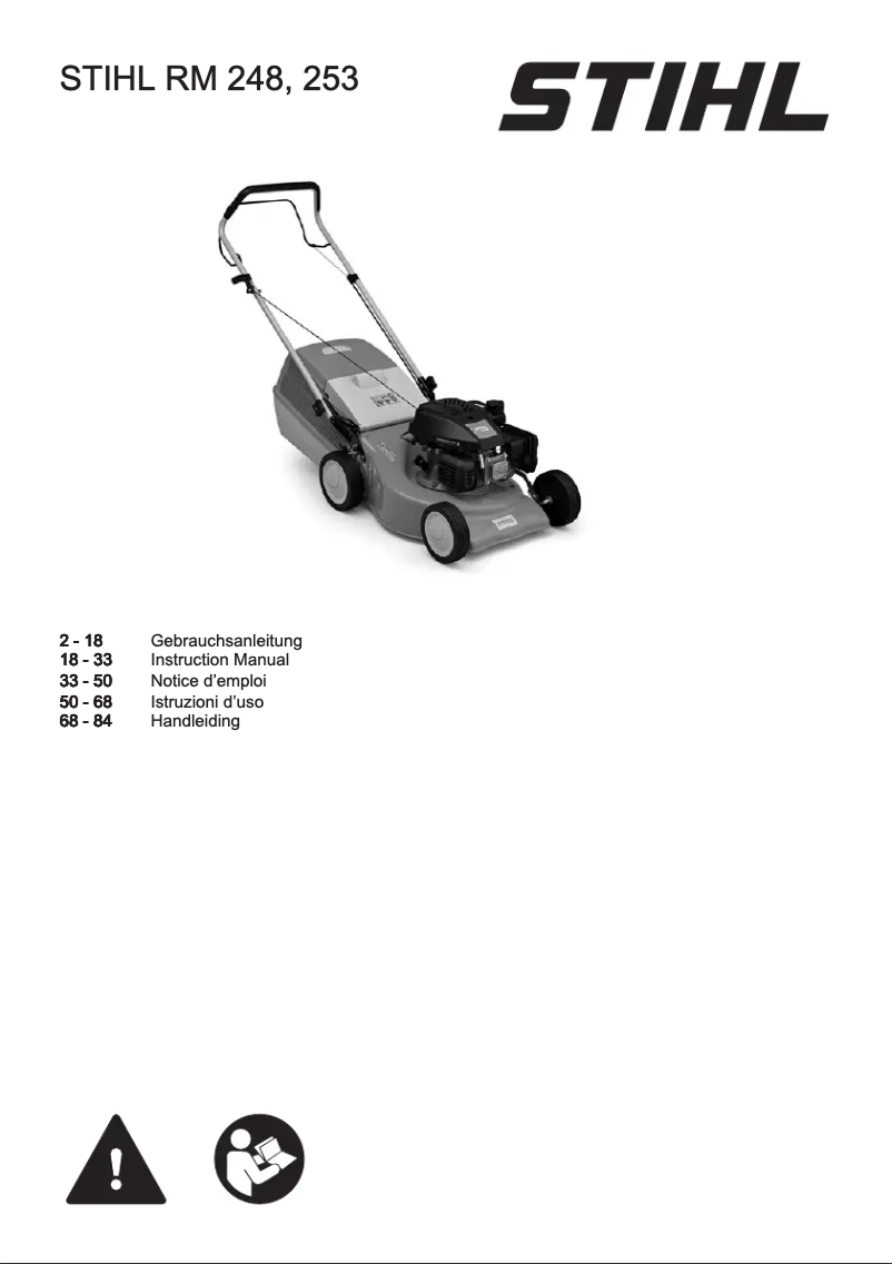 Page n°1 - Manuel utilisateur Stihl RM 253