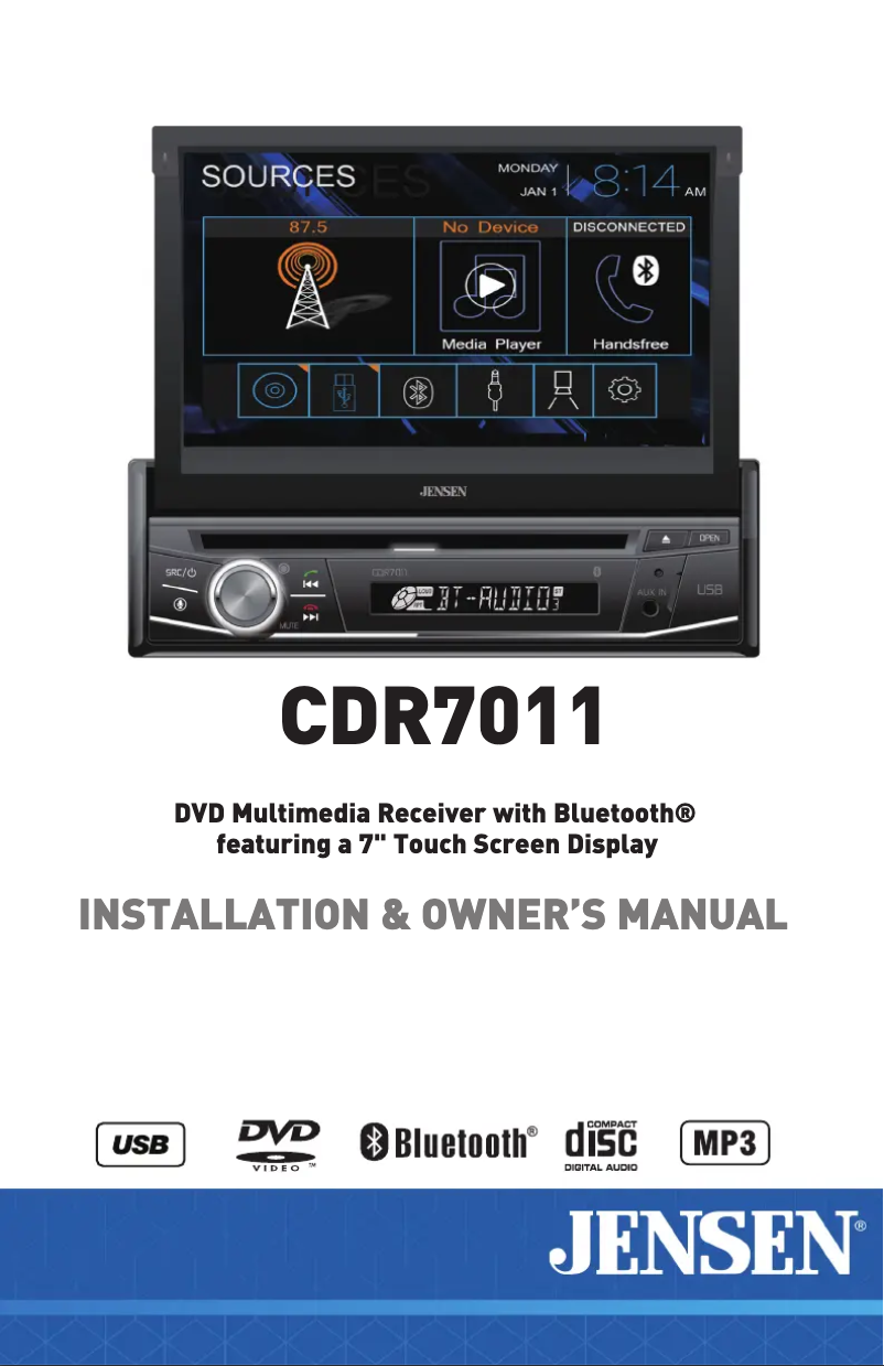 Image de la première page du manuel de l'appareil CDR7011