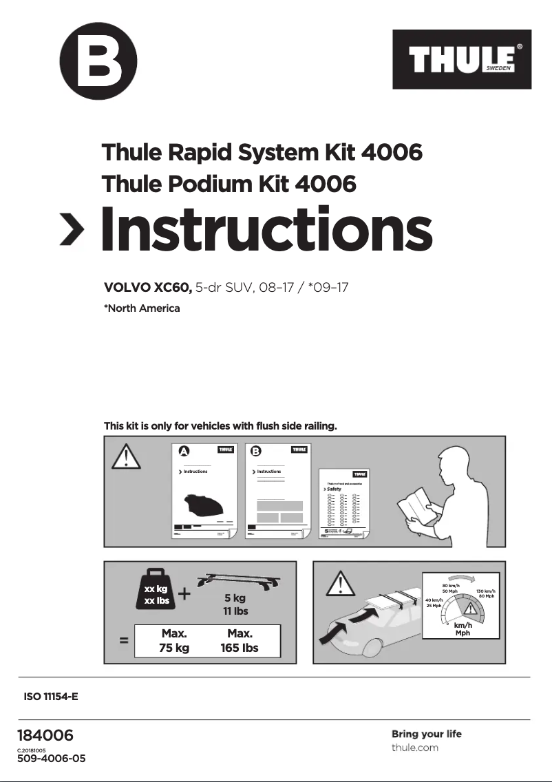 Page n°1 - Manuel utilisateur Thule 4006