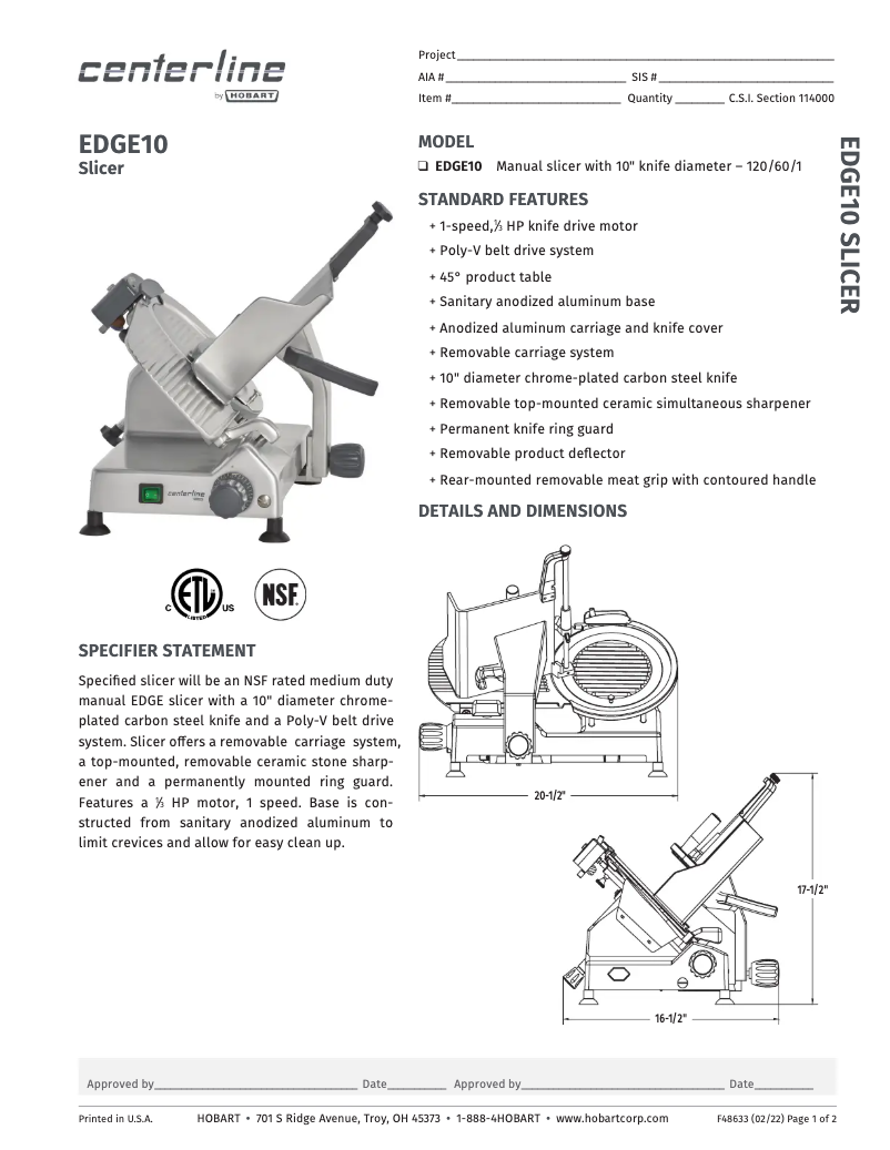 Image de la première page du manuel de l'appareil EDGE10