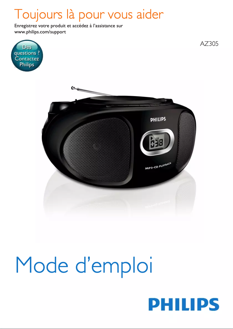 Image de la première page du manuel de l'appareil AZ305