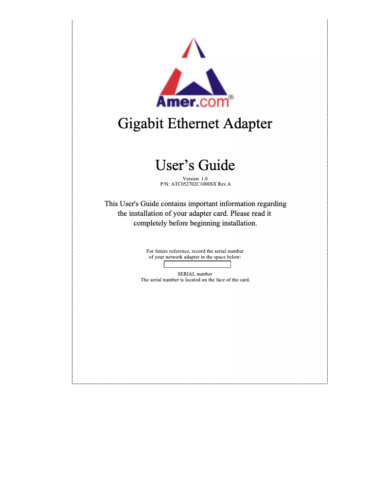 Imagen de la primera página del manual del dispositivo C1000SX