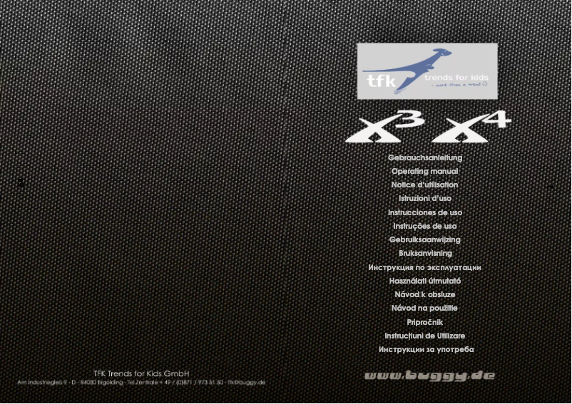 Page n°1 - Manuel utilisateur TfK X4