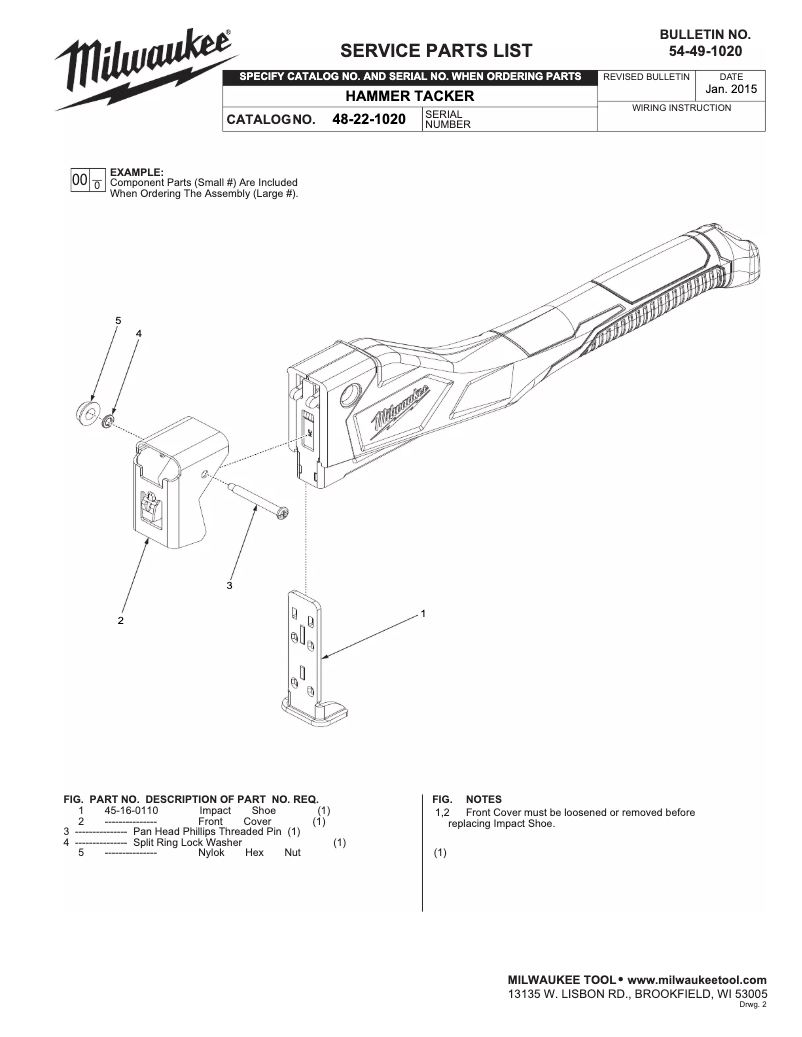 First page image of the manual for 48-22-1020