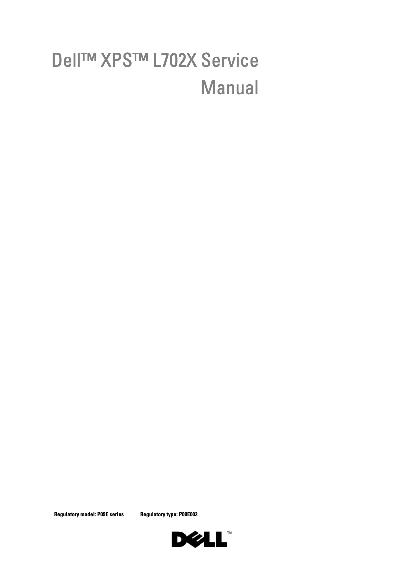 Page 1 de la notice Manuel utilisateur Dell XPS L702x